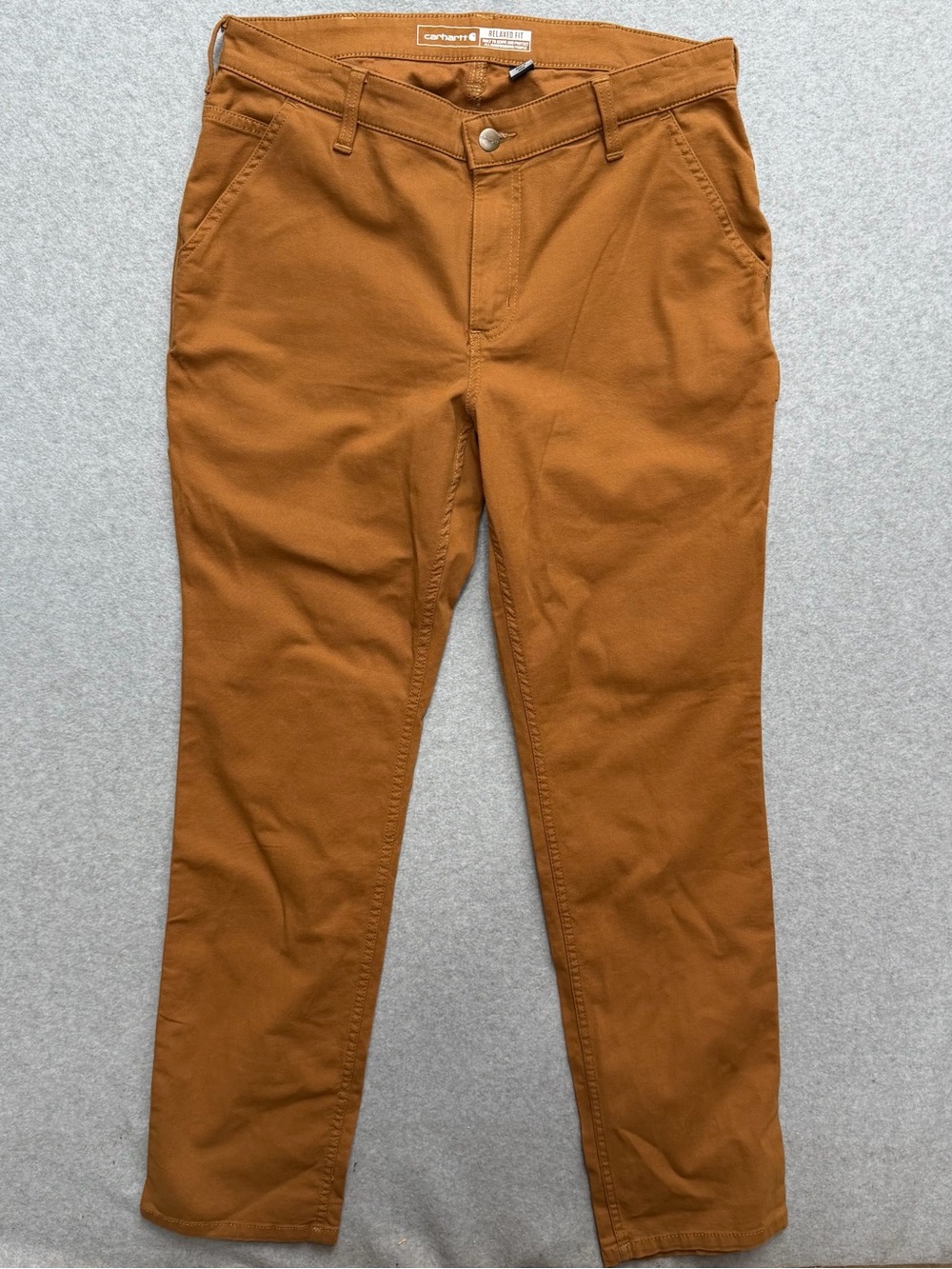 Carhartt womanโs Tan/Gold Straight Pants